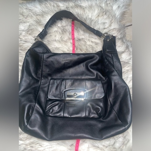 Vintage Coach🖤Black hobo bag slouch purse work bag travel bag - Picture 13 of 14